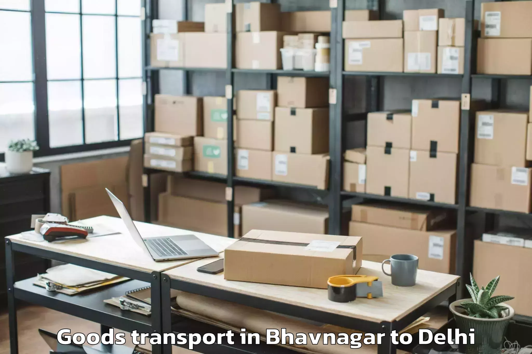 Comprehensive Bhavnagar to Parsvnath Mall Akshardham Goods Transport